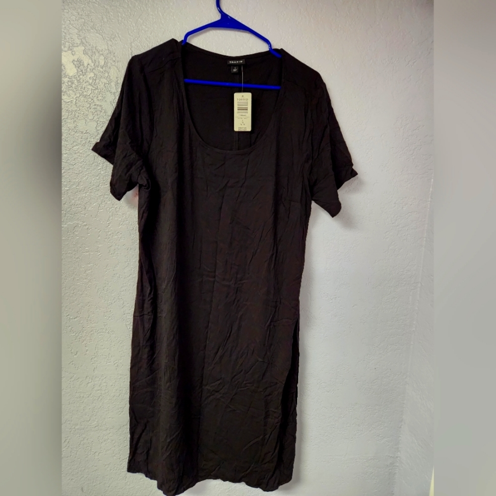 Torrid Black Short Sleeve T Dress